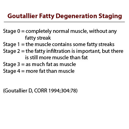 Goutallier staging Goutallier fatty degeneration stagin